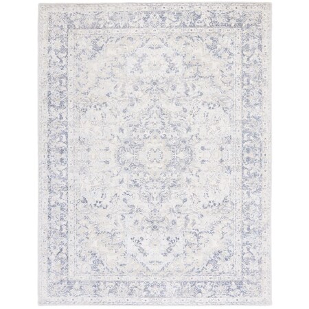 Safavieh 3 x 5 ft. Restoration Vintage Hand Loomed Rectangle Area Rug Ivory & Blue RVT704A-3